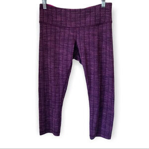 LULULEMON Wunder Under Ziggy Wee August Glo Crop Size 6